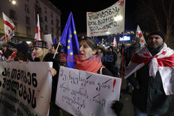 24. dzień protestów w Gruzji