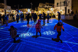 Zimowy festiwal światła w Alberobello