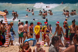 Boże Narodzenie na Bondi Beach w Australii