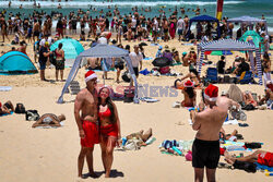 Boże Narodzenie na Bondi Beach w Australii