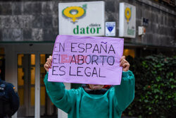 Demonstracja w obronie prawa do aborcji w Madrycie