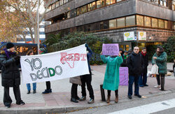 Demonstracja w obronie prawa do aborcji w Madrycie