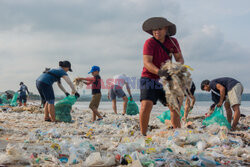 Akcja sprzątania plaży na Bali