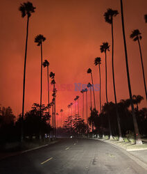 Potężne pożary w hrabstwie Los Angeles