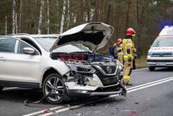 Wypadek na DK32 koło Zielonej Góry