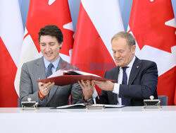 Premier Kanady Justin Trudeau z wizytą w Warszawie