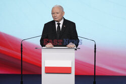 Konferencja prasowa Jarosława Kaczyńskiego i Mariusza Błaszczaka