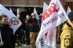 Protest służb mundurowych w Gdańsku