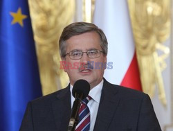 Prezydent Bronisław Komorowski odbiera nominację