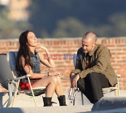 Megan Fox i Dominic Monaghan na planie teledysku Eminema