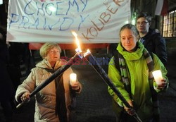 Marsz pamięci przed pałacem prezydenckim