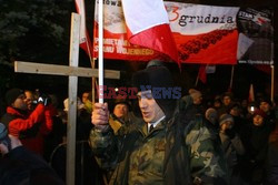 Protest pod domem gen. Wojciecha Jaruzelskiego