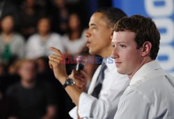 Barack Obama w siedzibie Facebooka
