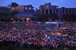 Beatyfikacja JPII - wieczorne czuwanie na Circo Massimo