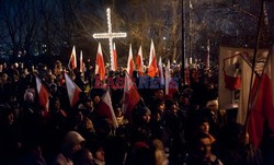 Manifestacja przed domem Wojciecha Jaruzelskiego