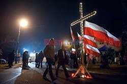 Manifestacja przed domem Wojciecha Jaruzelskiego