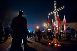 Manifestacja przed domem Wojciecha Jaruzelskiego