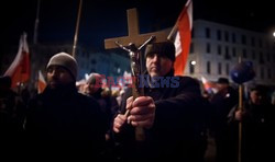 Manifestacja przed domem Wojciecha Jaruzelskiego