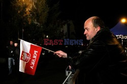 Manifestacja przed domem Wojciecha Jaruzelskiego