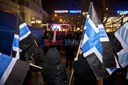 Manifestacja przed domem Wojciecha Jaruzelskiego