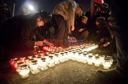 Manifestacja przed domem Wojciecha Jaruzelskiego