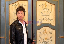 Noel Gallagher poses during a photo session at a hotel in Mexico City