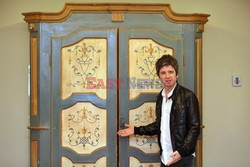 Noel Gallagher poses during a photo session at a hotel in Mexico City