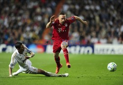 UEFA Champions League second leg semi-final football match Real Madrid against Bayern Munich 